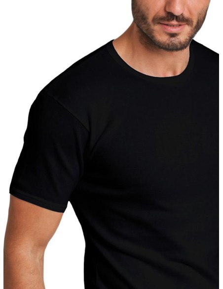 Maglia uomo a giro 100% cotone manica corta Basic Cotton 906