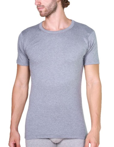 Maglia Uomo Manica Corta Cotone Felpato Girocollo, MaRe 485