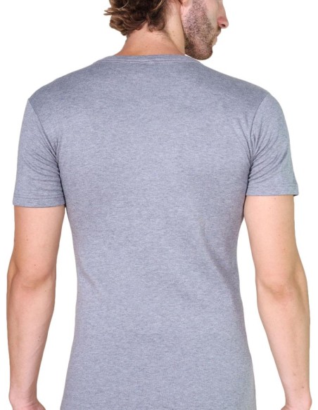 Maglia Uomo Manica Corta Cotone Felpato Girocollo, MaRe 485