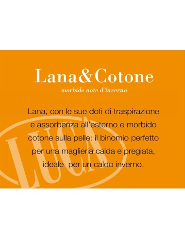 Maglia uomo Lana e Cotone manica corta girocollo, Luca 10500