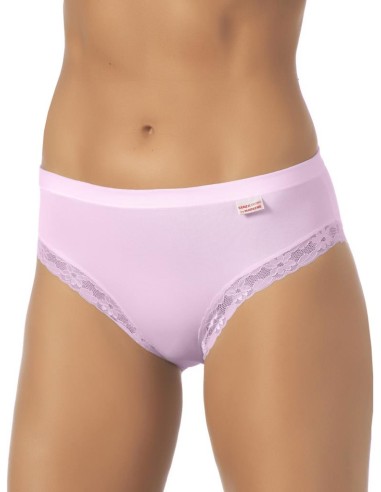 Slip Donna Cotone Elastico Vita Media Pizzo, Marlene 14027