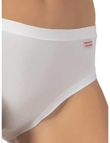 Slip donna cotone elasticizzato bordi piatti, Marlene 199056