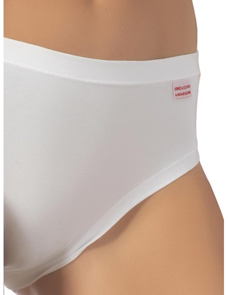 Slip donna cotone elasticizzato bordi piatti, Marlene 199056