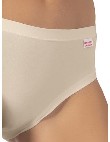 Slip donna cotone elasticizzato bordi piatti, Marlene 199056
