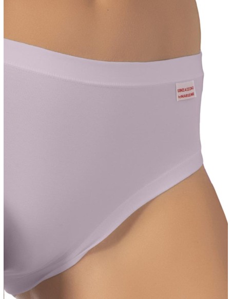 Slip donna cotone elasticizzato bordi piatti, Marlene 199056