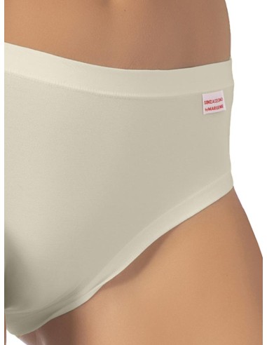 Slip donna cotone elasticizzato bordi piatti, Marlene 199056