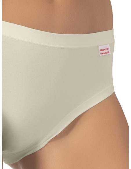 Slip donna cotone elasticizzato bordi piatti, Marlene 199056