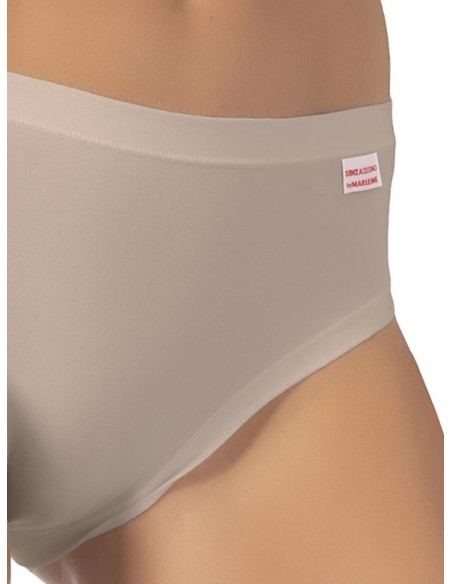 Slip donna cotone elasticizzato bordi piatti, Marlene 199056