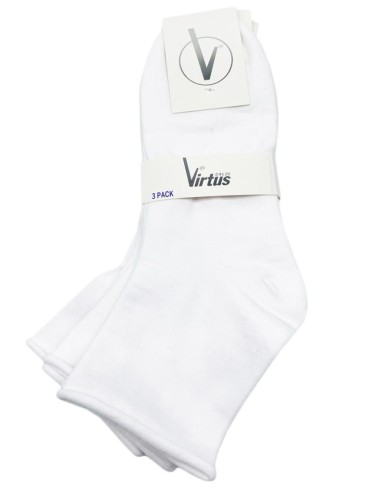 Calze Uomo Donna Corte Senza Elastico Virtus - 3 Paia