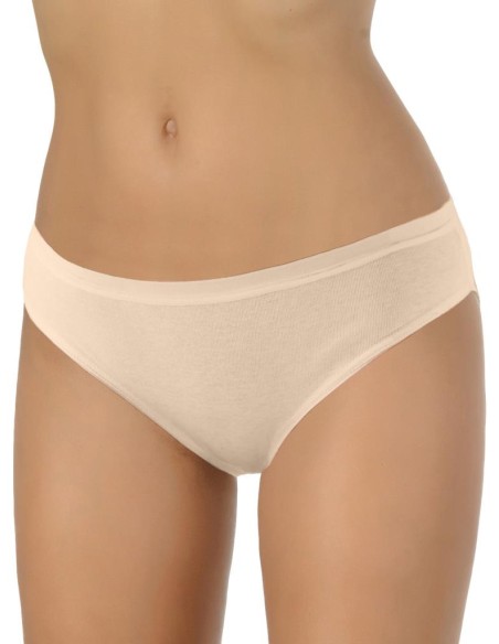 Slip Donna Vita Bassa Puro Cotone 100% con Elastico Esterno