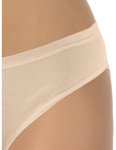Slip Donna Vita Bassa Puro Cotone 100% con Elastico Esterno
