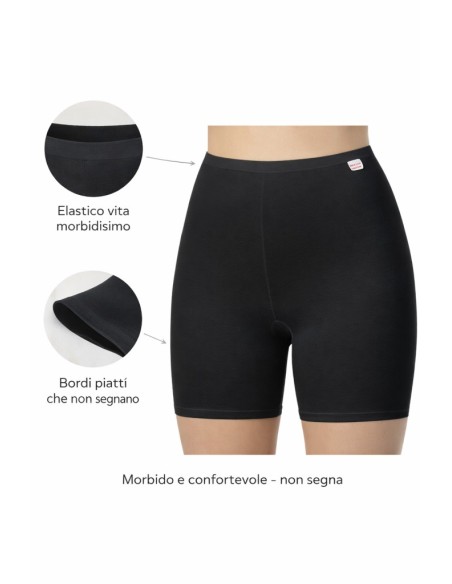Boxer Mutanda Donna con Gamba Cotone Elastico Marlene 13945