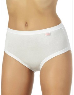 Slip Donna Puro Cotone 100% Vita Alta Costine Marlene 14543