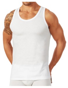 Canotta Uomo Spalla Larga 100% Puro Cotone, Marlene 30532