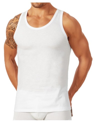 Canotta Uomo Spalla Larga 100% Puro Cotone, Marlene 30532