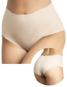 Culotte Donna Vita Alta Invisibile Cotone Rossoporpora 5500 