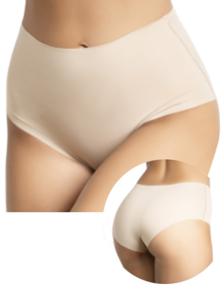 Culotte Donna Vita Alta Invisibile Cotone Rossoporpora 5500 