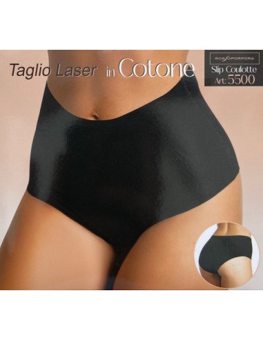 Culotte Donna Vita Alta Invisibile Cotone Rossoporpora 5500 