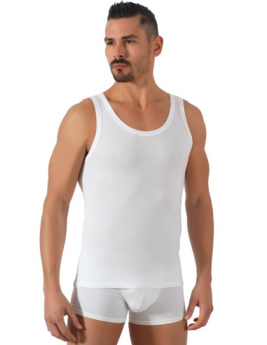 Canotta Intima Uomo in Cotone Elasticizzato Spalla Larga