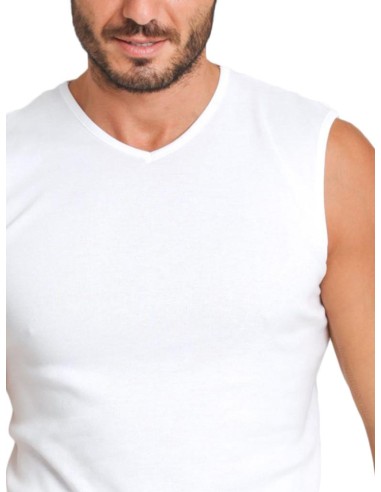 Maglia Smanicato Uomo 100% Cotone, Basic Cotton 907