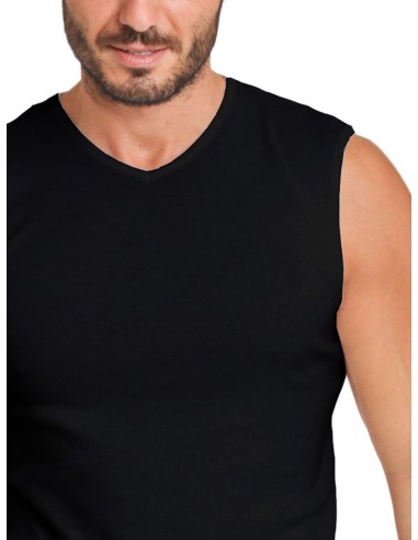Maglia Smanicato Uomo 100% Cotone, Basic Cotton 907
