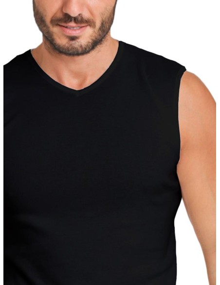 Maglia Smanicato Uomo 100% Cotone, Basic Cotton 907
