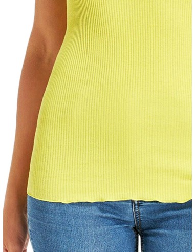 Canotta donna 100% cotone con pizzo | Made in Italy