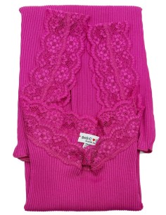 Canotta donna 100% cotone con pizzo | Made in Italy 2