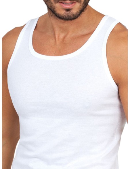 Canotta Uomo Spalla Larga 100% Puro Cotone, MaRe 3286