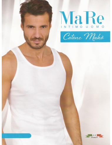 Canotta Uomo Spalla Larga 100% Puro Cotone, MaRe 3286