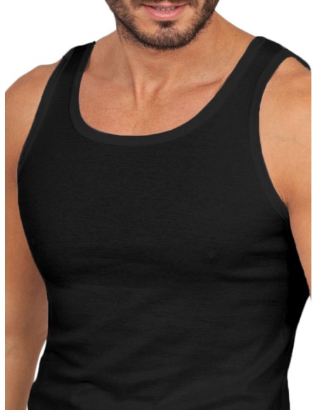 Canotta Uomo Spalla Larga 100% Puro Cotone, MaRe 3286