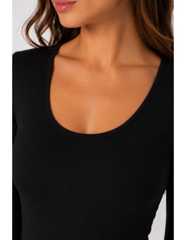 Maglia Donna Cotone Modal Elasticizzata Manica Lunga