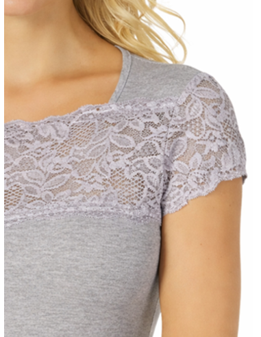 Maglia Donna Sottogiacca Manica Corta e Balza Pizzo, Marlene