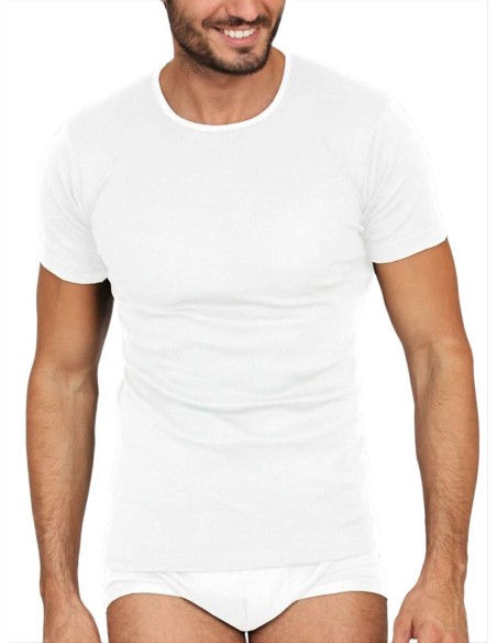 Maglia uomo Filo di Scozia girocollo manica corta, EGI 5421