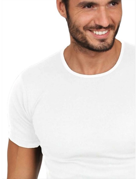 Maglia uomo Filo di Scozia girocollo manica corta, EGI 5421