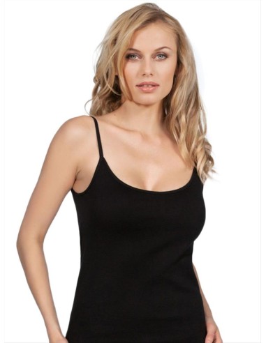 Top Donna 100% Cotone Felpato Spalla Stretta, MaRe 569