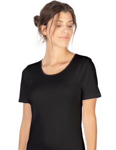 Maglia Intima Donna Cotone Felpato Manica Corta, MaRe 571 2