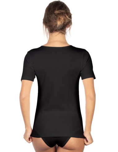 Maglia Intima Donna Cotone Felpato Manica Corta, MaRe 571