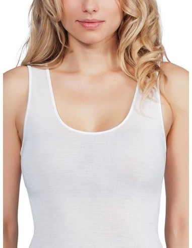 Canotta Donna Micro Lana Merinos Spalla Larga, MaRe 401