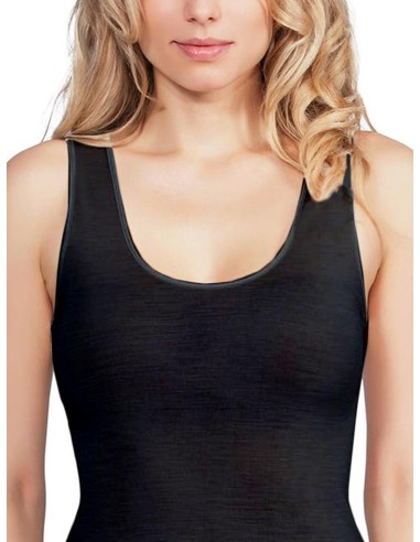 Canotta Donna Micro Lana Merinos Spalla Larga, MaRe 401