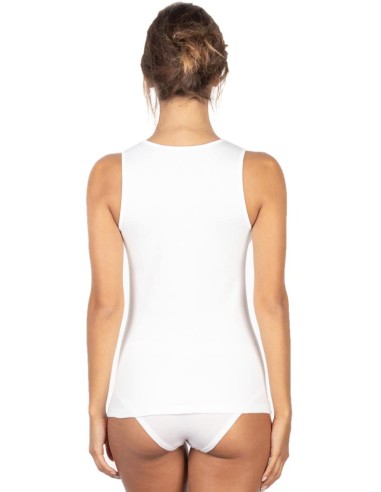 Canotta Intima Donna Cotone Felpato Spalla larga, MaRe 570