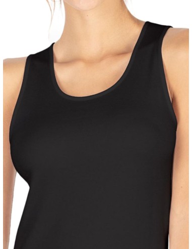 Canotta Intima Donna Cotone Felpato Spalla larga, MaRe 570